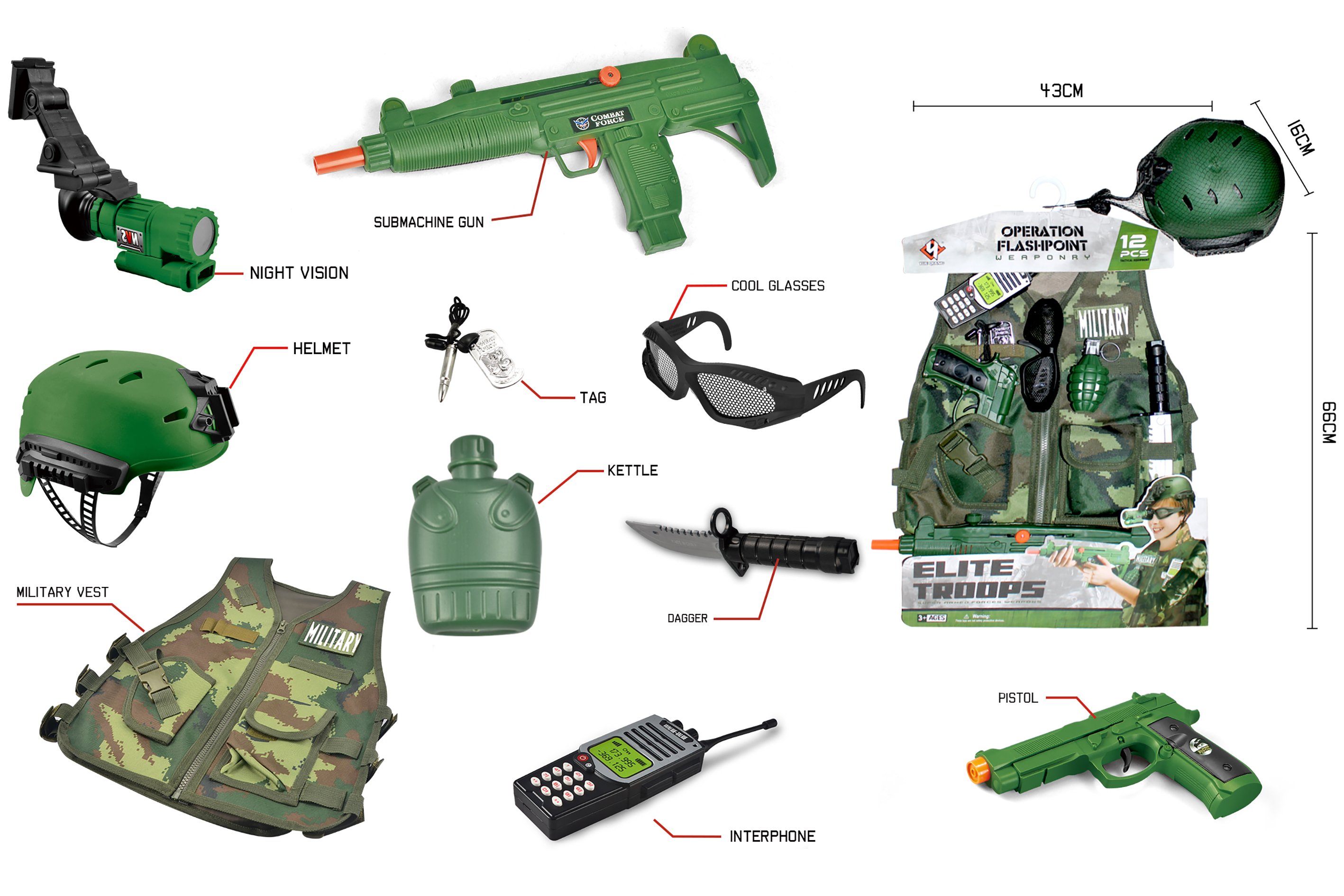 Elite Troops - Military Costume Set (520222)