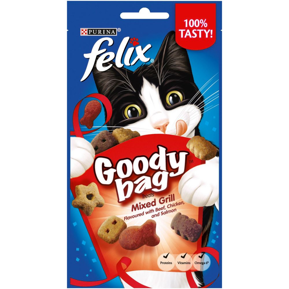 Felix Goody Bag Treats 60g - Saver Pack: 3 x Original