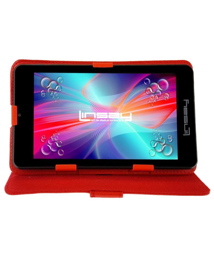 LINSAY 7-in Wi-Fi Only Android 10 Tablet with Accessories with Case Included | F7XIPSCR