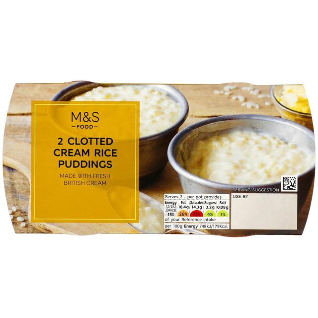 M&S Clotted Cream Rice Pudding Pots