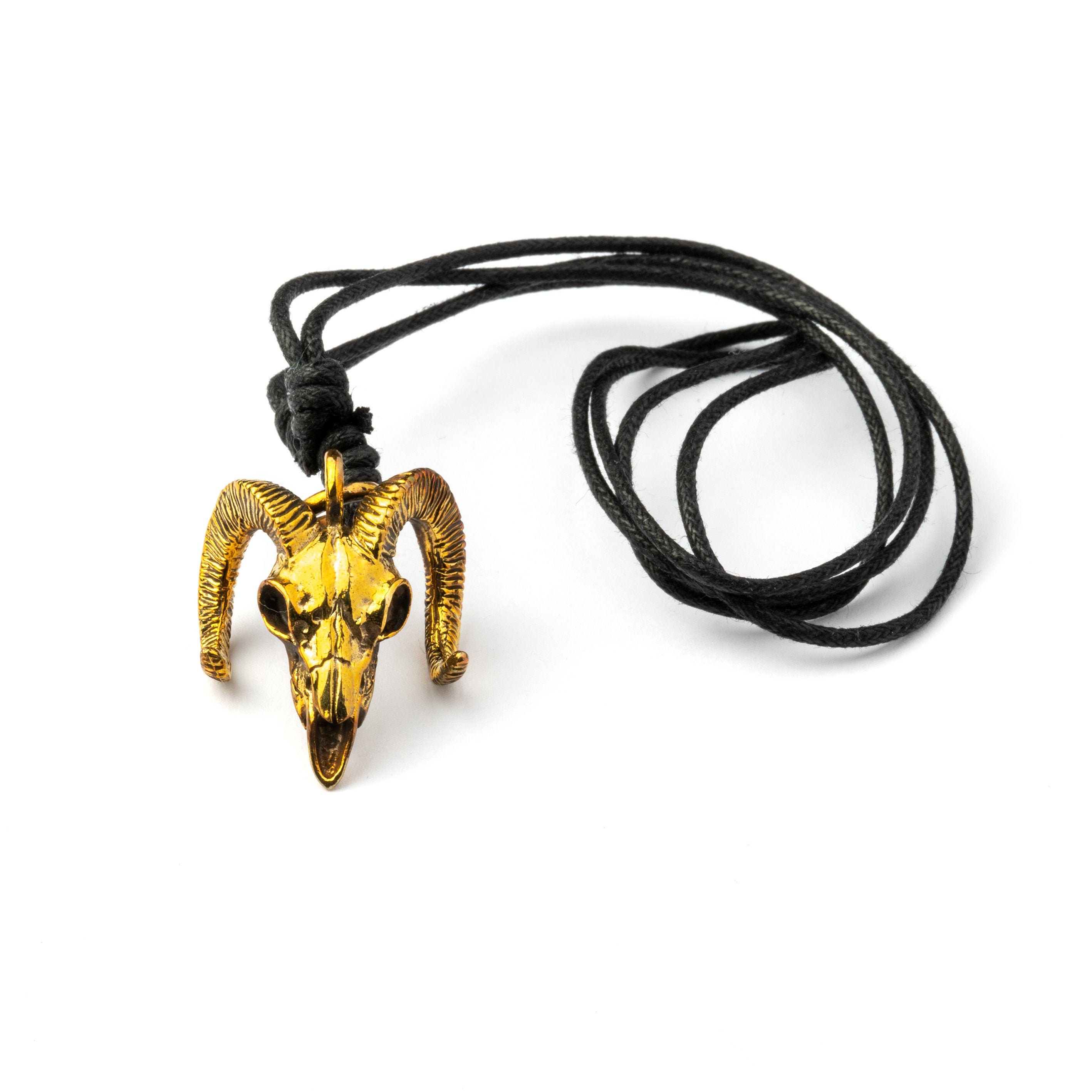 Ram Skull Pandent Necklace, Edgy & Unique Design Of Goat Skull Pendant, Unisex Animal Jewelry