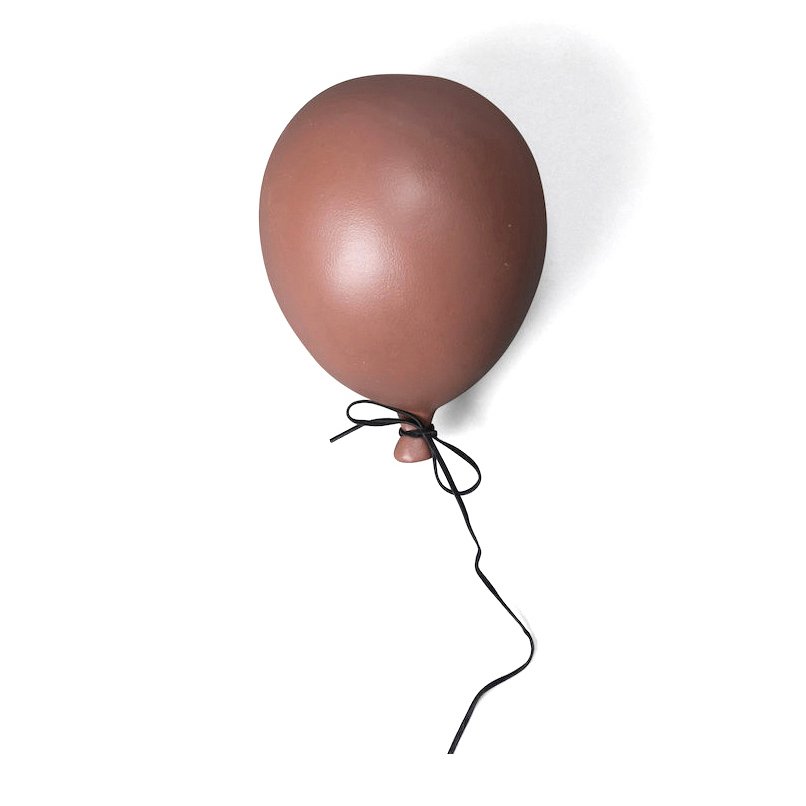 Balloon koriste, 17 cm Dusty red