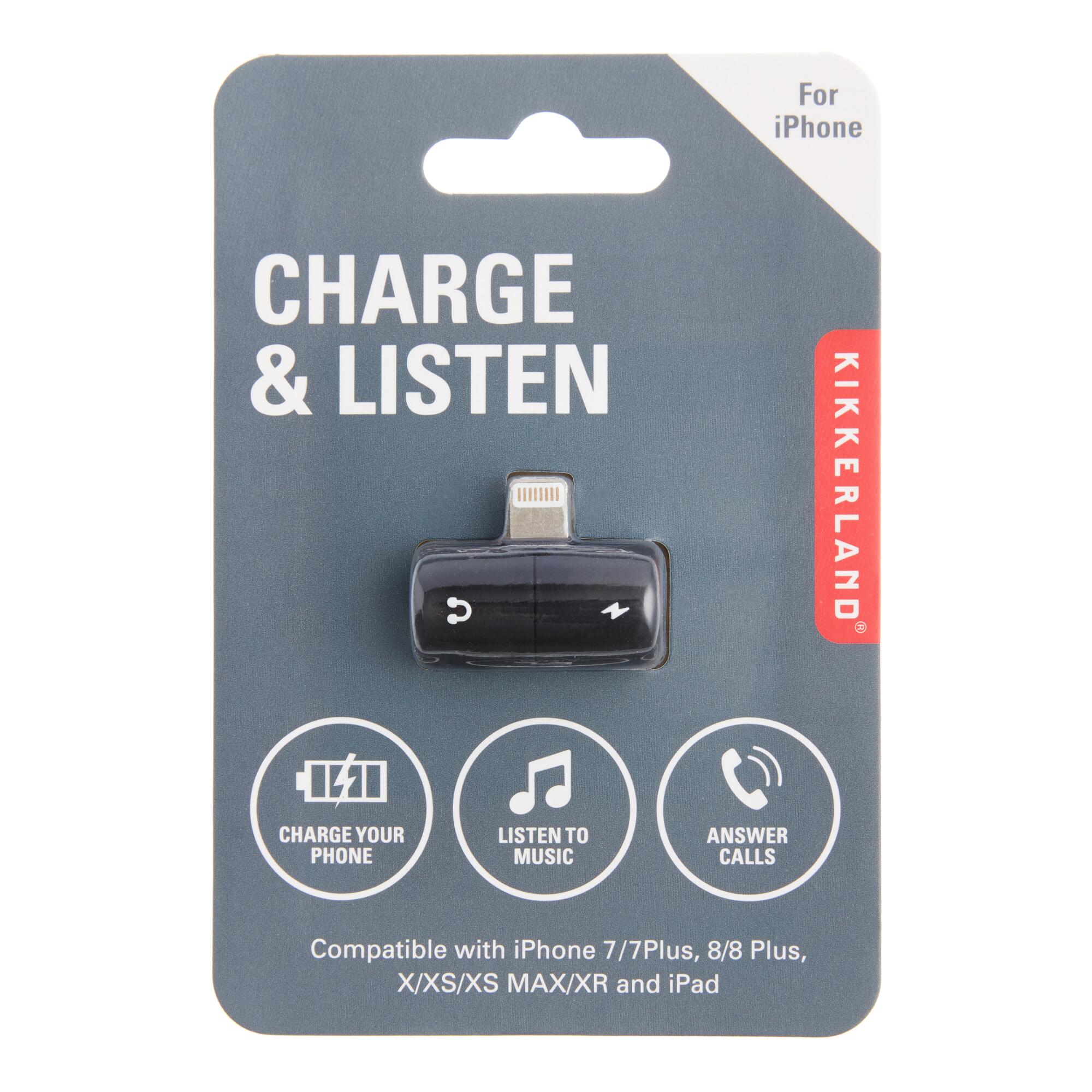Kikkerland 2 in 1 iPhone Charger and Headphone Port by World Market