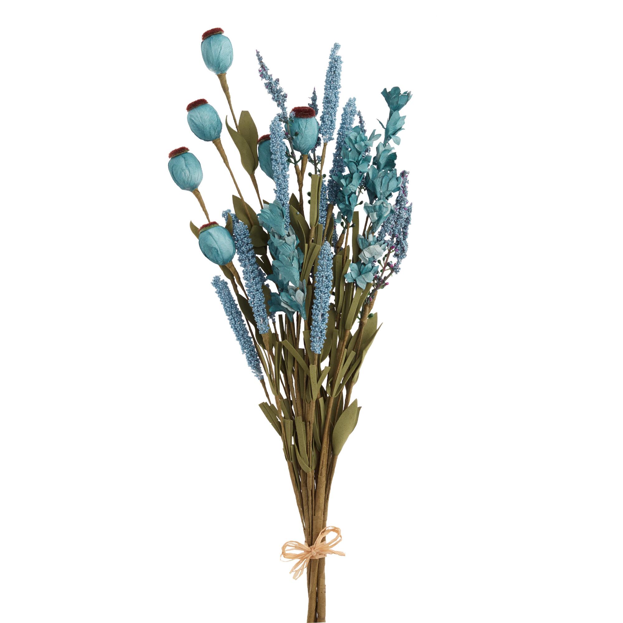 Faux Blue Mixed Wildflower Bunch by World Market