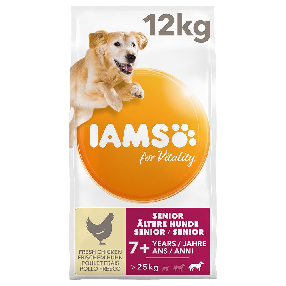 IAMS for Vitality Senior & Mature Large Dog - Chicken - Economy Pack: 2 x 12kg