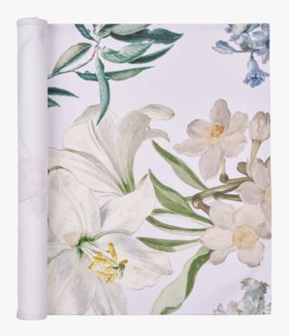 White Lily kaitaliina luonnonvalkoinen