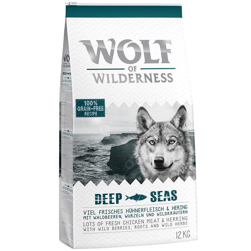 Wolf of Wilderness Adult "Deep Seas" - Herring - Economy Pack: 2 x 12kg