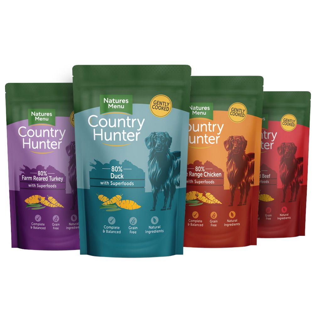 Natures Menu Country Hunter Superfood Selection Dog Pouches - 36 x 150g