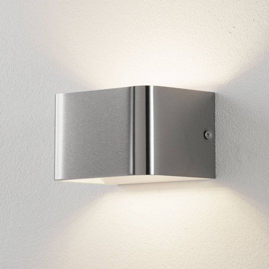 Lucande Sessa -LED-seinävalaisin 13 cm nikkeli