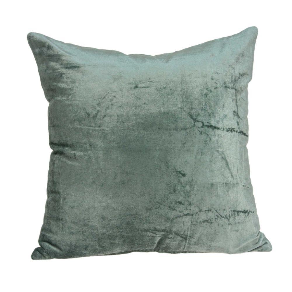 HomeRoots Jordan Sea Foam Standard Cotton Viscose Blend Pillow Case in Green | 334006