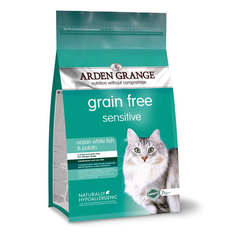 Arden Grange Sensitive Ocean White Fish & Potato - Adult Cat - 4kg