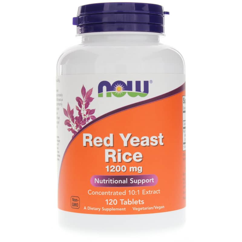 NOW Foods Red Yeast Rice 1200 Mg 120 Tablets