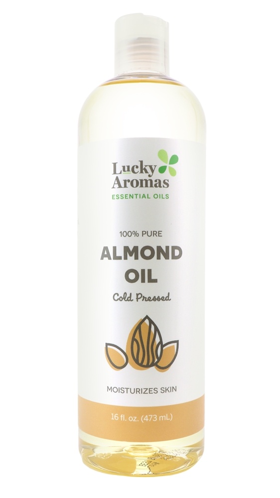 LuckyAromas - 100 Pure Cold Pressed Almond Oil - 16 fl. oz.