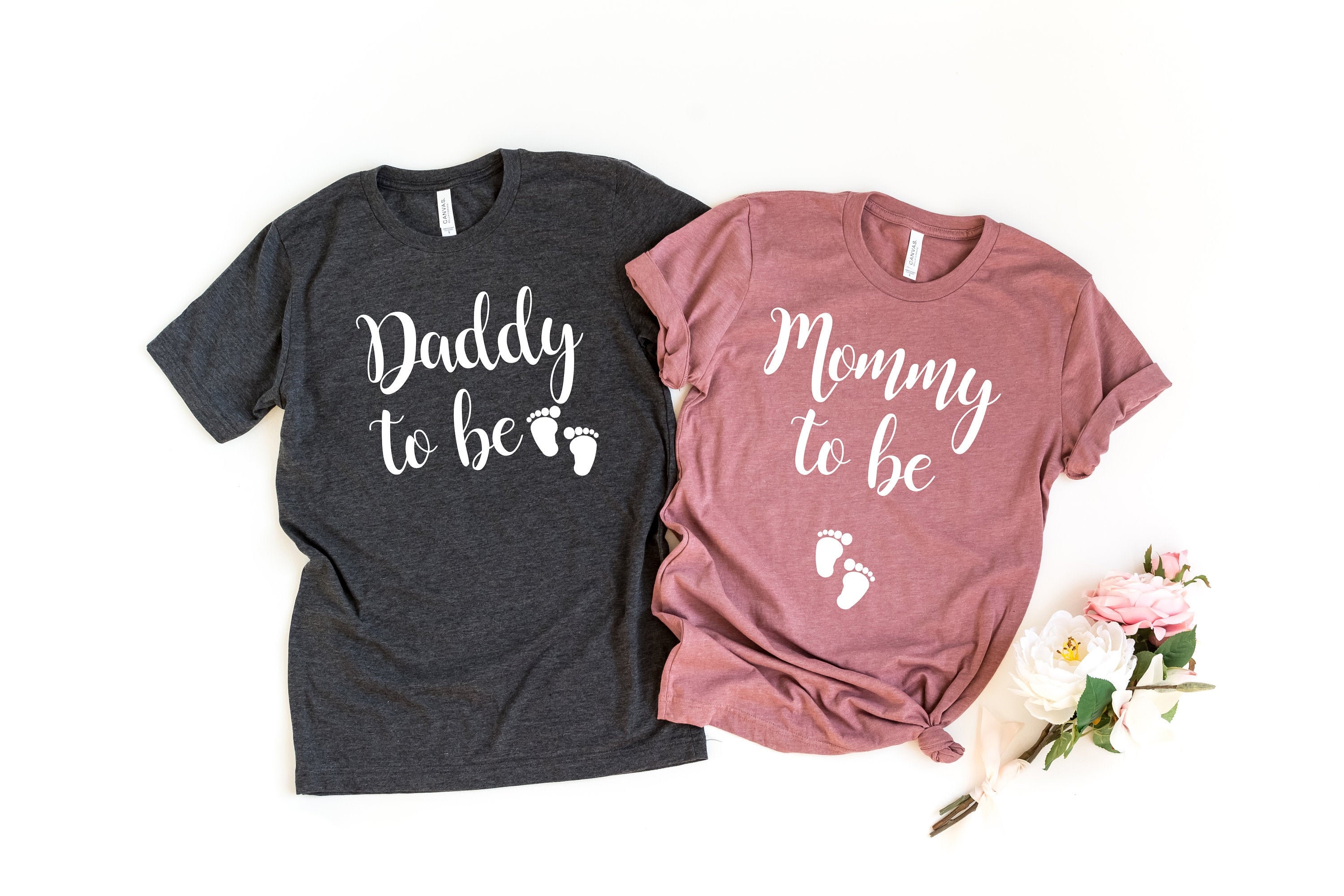 Daddy To Be Shirt - Mommy Expecting Shirts Pregnant New Dad Announcement Pregnancy Couples