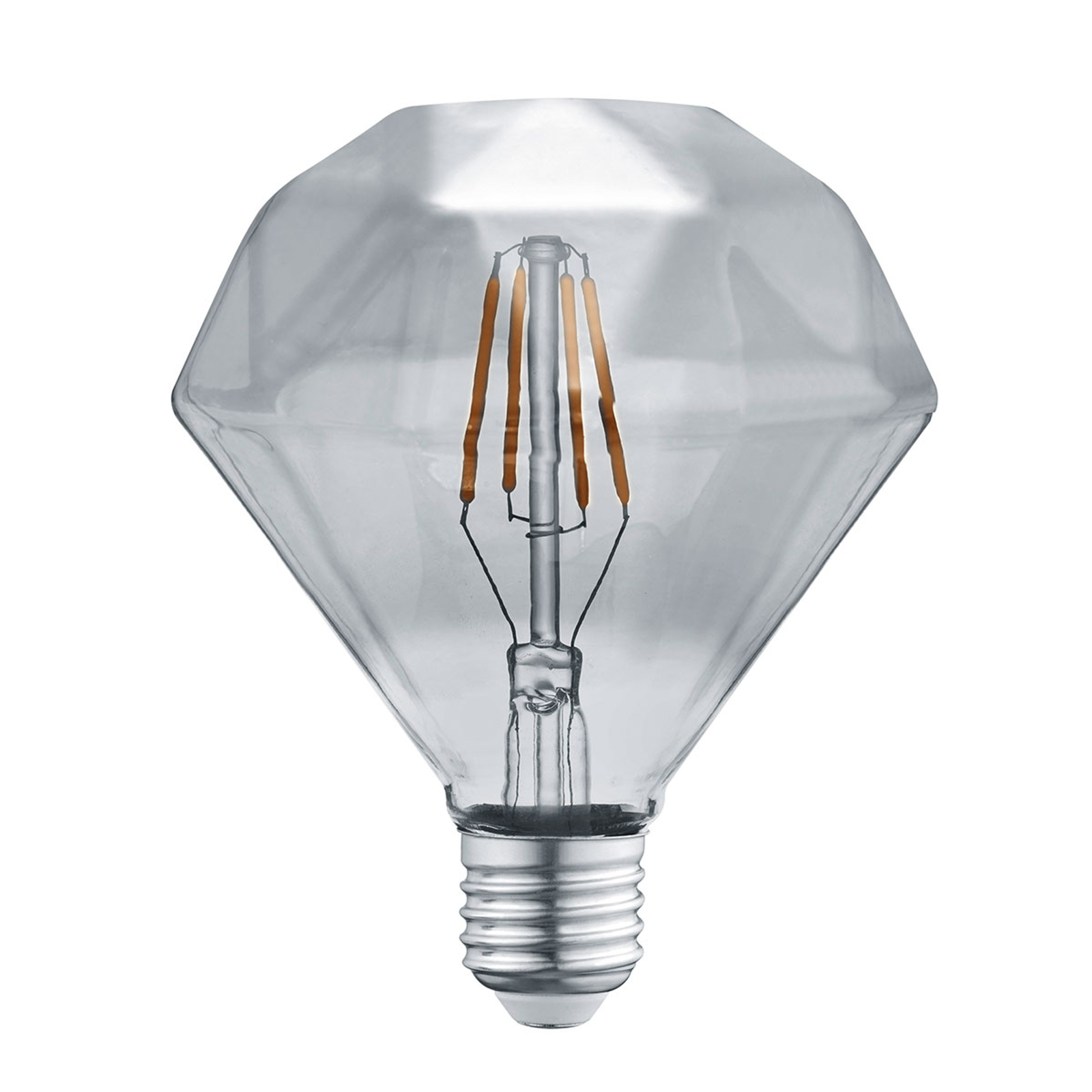 LED-lamppu E27 4W 3 000 K timantti-filamentti