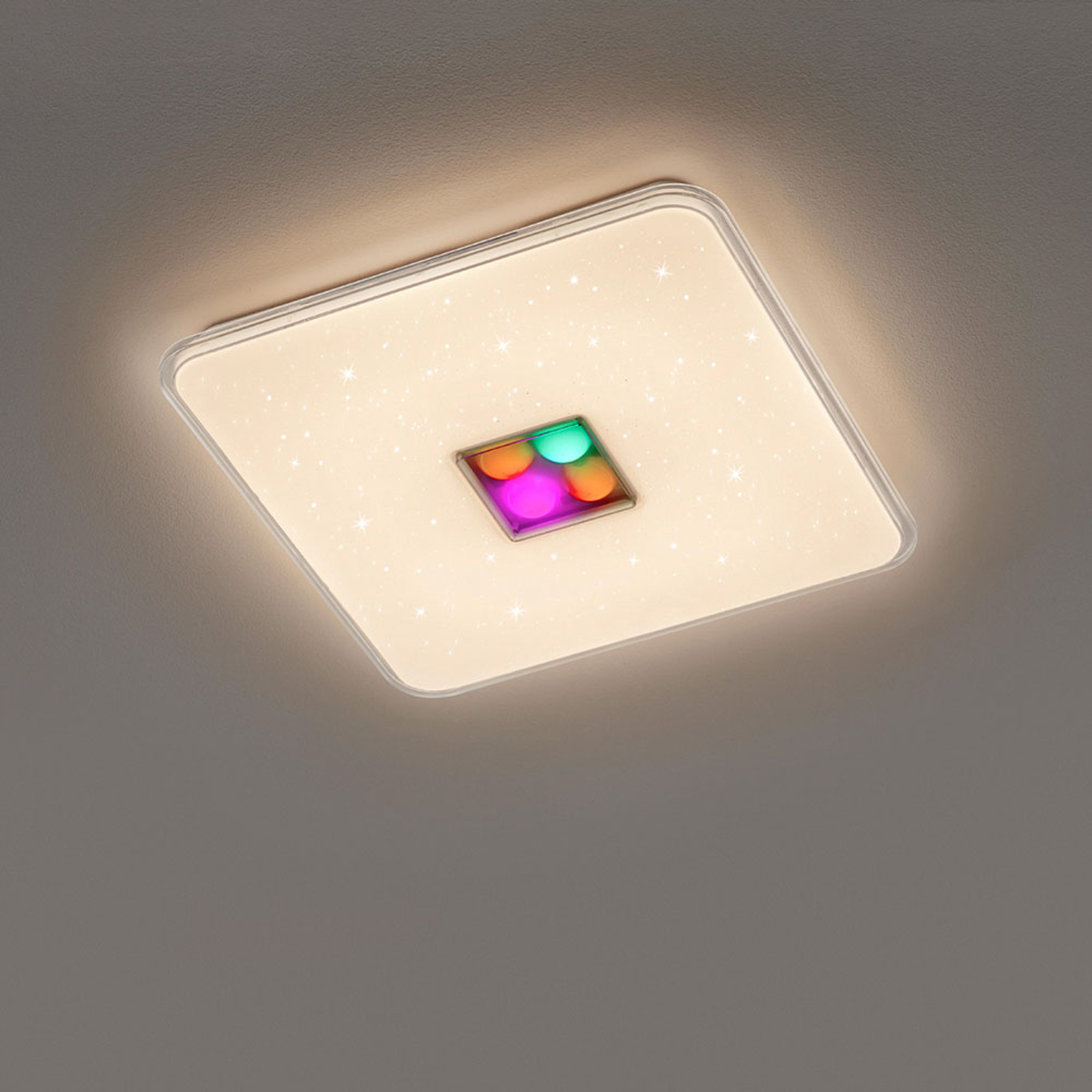 LED-kattovalaisin Ogasaki, RGBW, kaukosäädin, 42cm