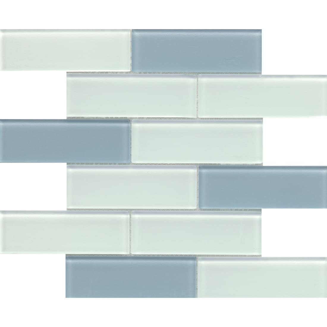 Emser H2O Powder Blend 12-in x 12-in Unglazed Glass Brick Patterned Wall Tile | W93H2OPW1212MOB