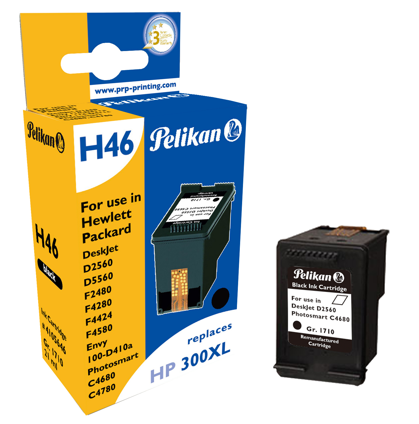 Pelikan 1021410151 ink cartridge 1 pc(s) Compatible Black