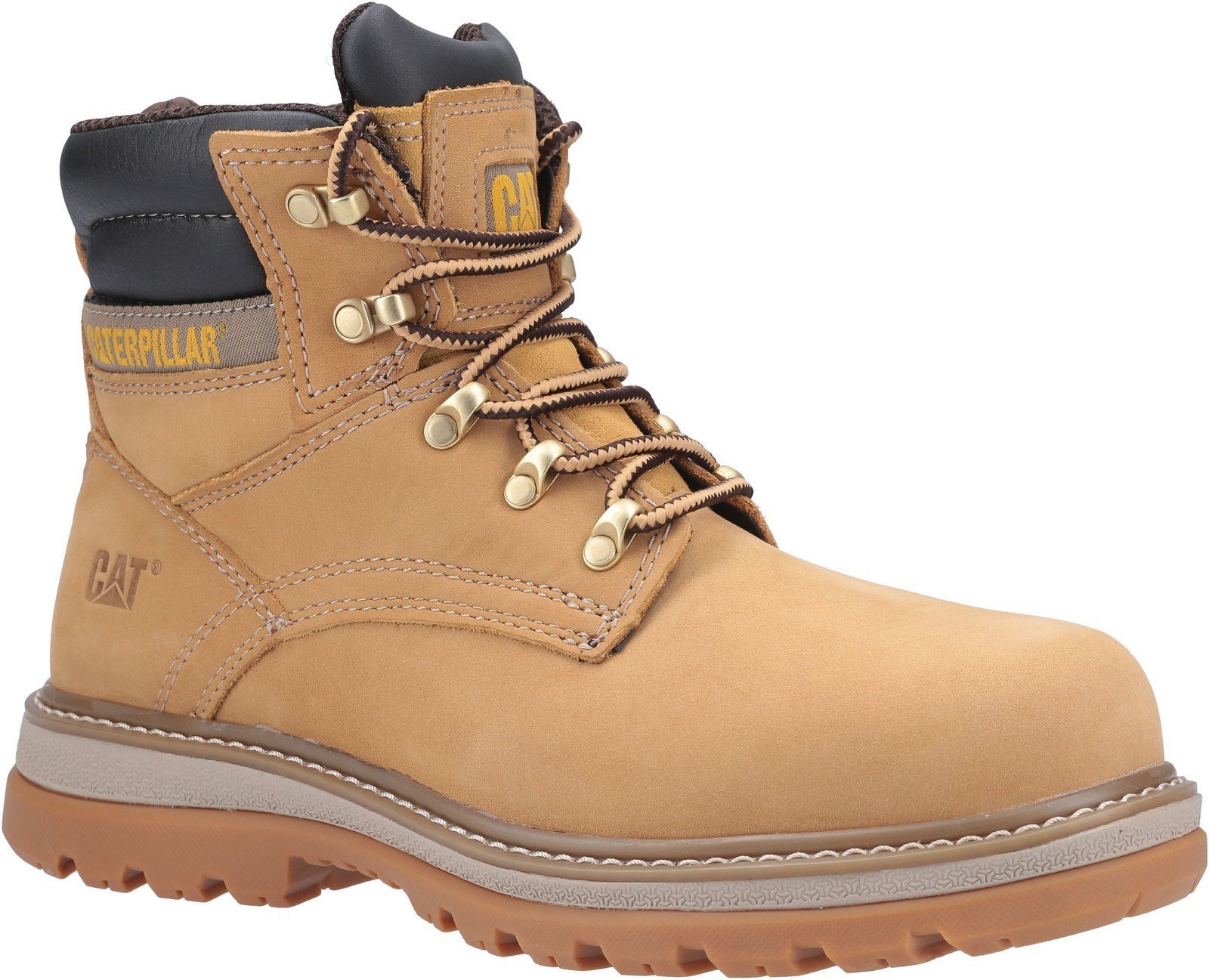 Caterpillar Men's Fairbanks Lace Up Safety Boot Honey 29659 - Honey Reset 6