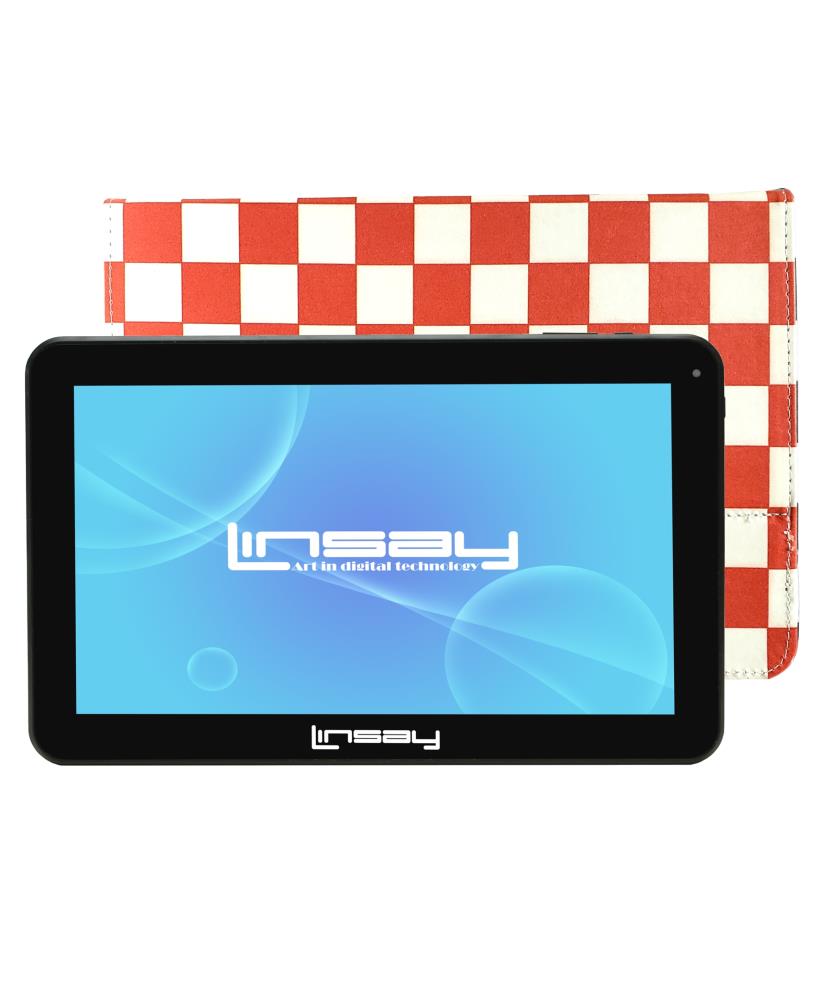 LINSAY 10.1-in Wi-Fi Only Android 10 Tablet with Accessories with Case Included | F10XHDCRWS