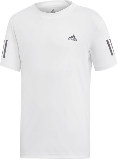 Adidas Boys Club 3-Stripes T-Skjorte Treningsgenser, White 116
