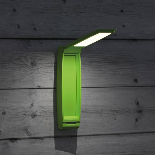 LED-pöytälamppu MAULzed, himmennys, akku, vihreä