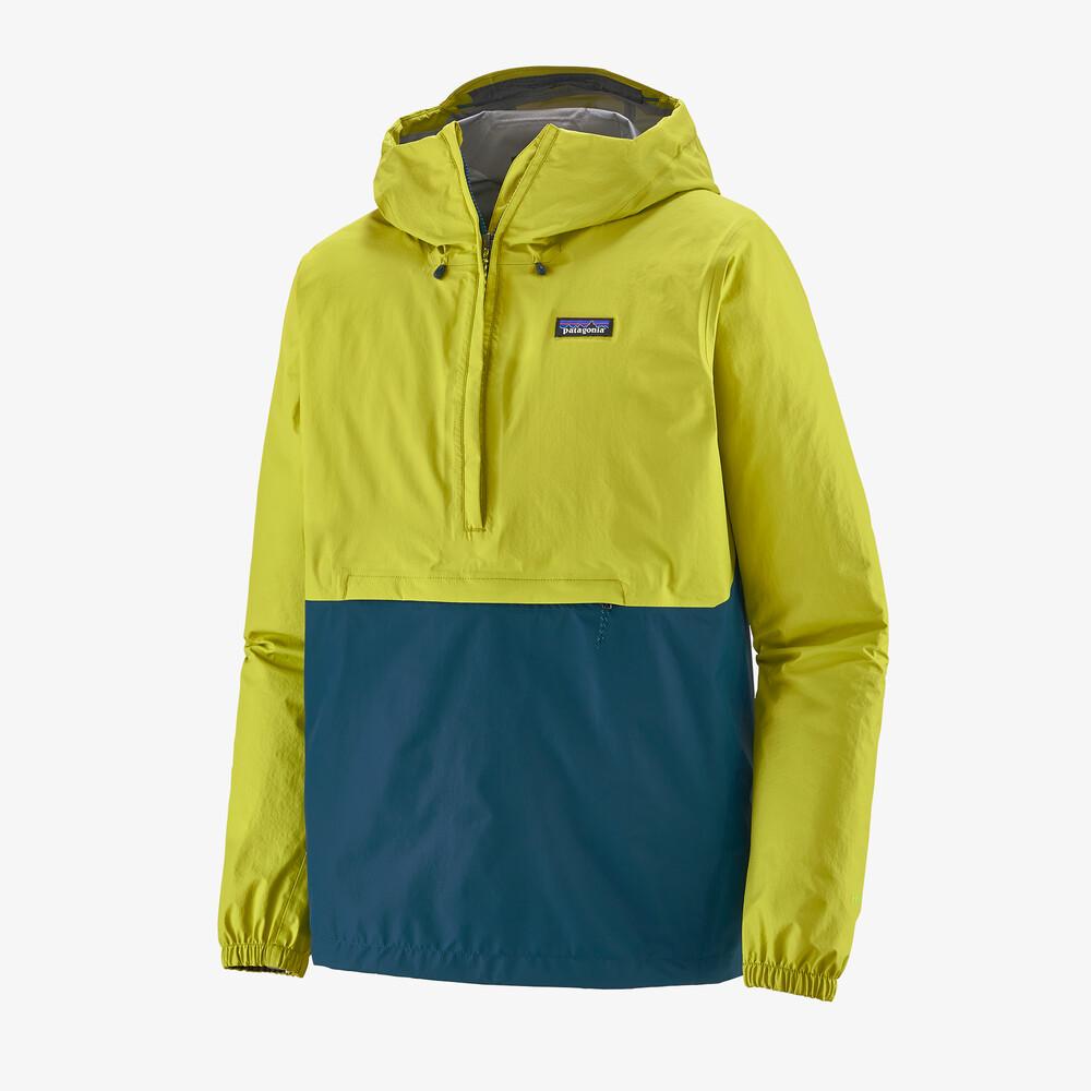 Patagonia Mens' Torrentshell 3L Pullover - 100% Recycled Nylon, Chartreuse / S