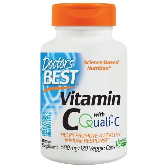 Qual C Buy Doctor's Best Vitamin C with Quali-C , 120 vcaps - 500mg Online