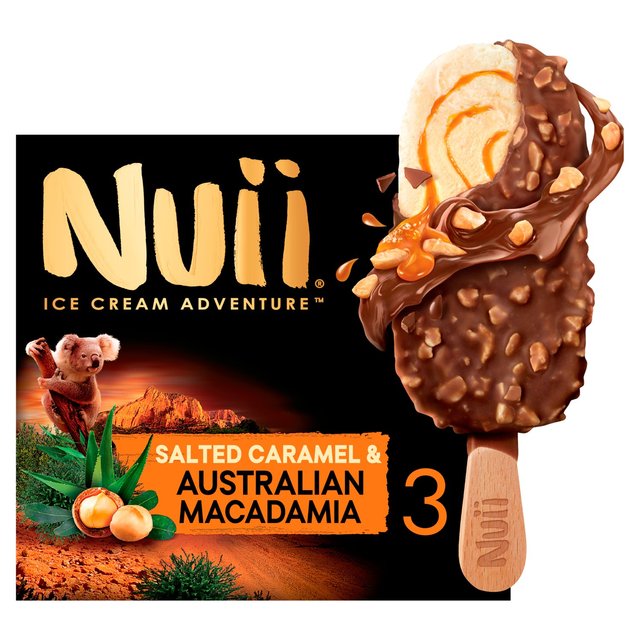 Nuii Salted Caramel & Australian Macadamia Ice Cream Stick