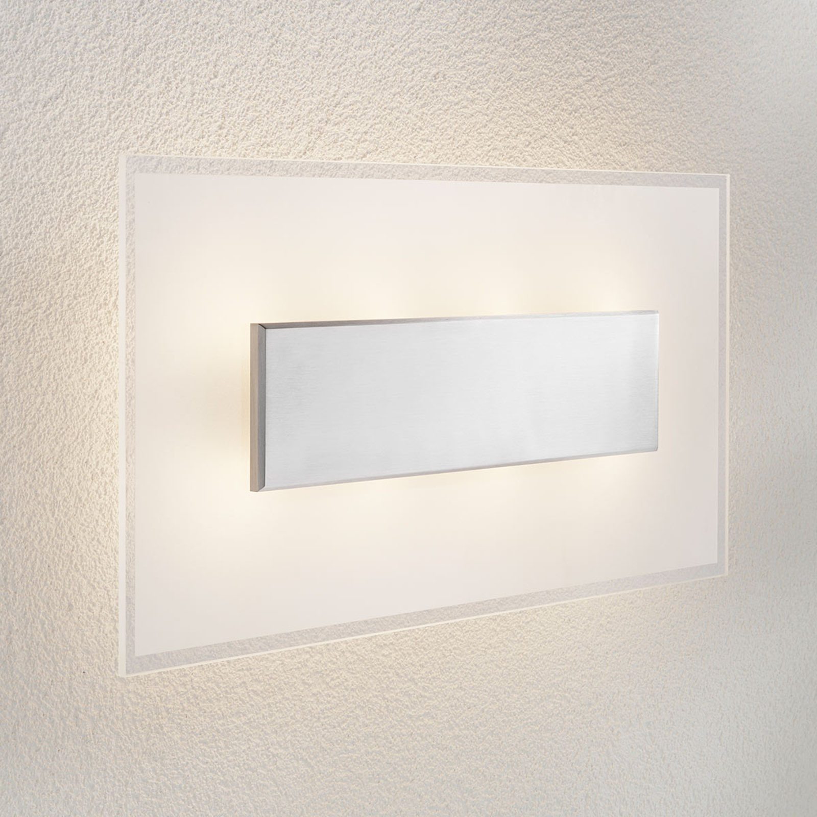 LED-seinävalaisin Lole, lasivarjostin, 59 x 29 cm