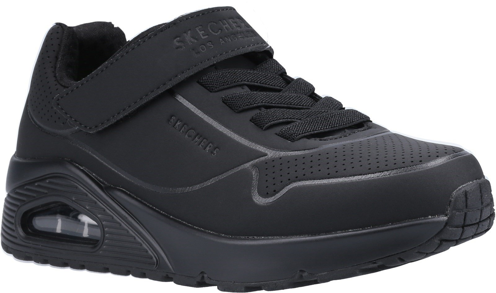 Skechers Kid's Uno Air Blitz Casual Trainer Various Colours 30898 - Black/Black 10.5