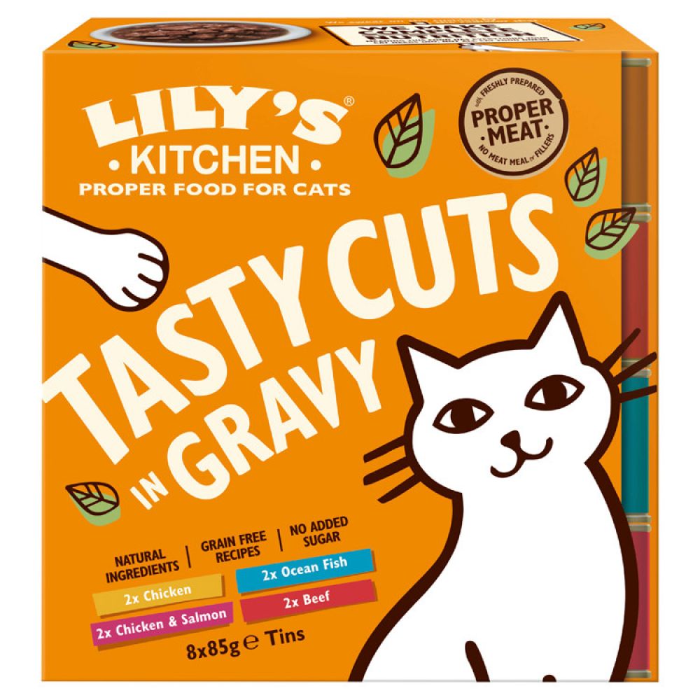 Lily's Kitchen Tasty Cuts in Gravy Multipack for Cats - 8 x 85g
