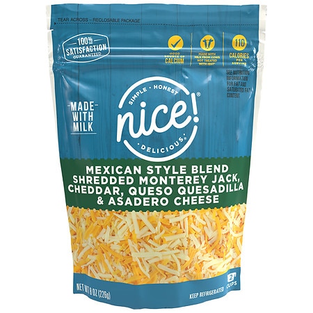 Nice! Mexican Style Blend Shredded Cheese Mexican Style Blend - 8.0 oz