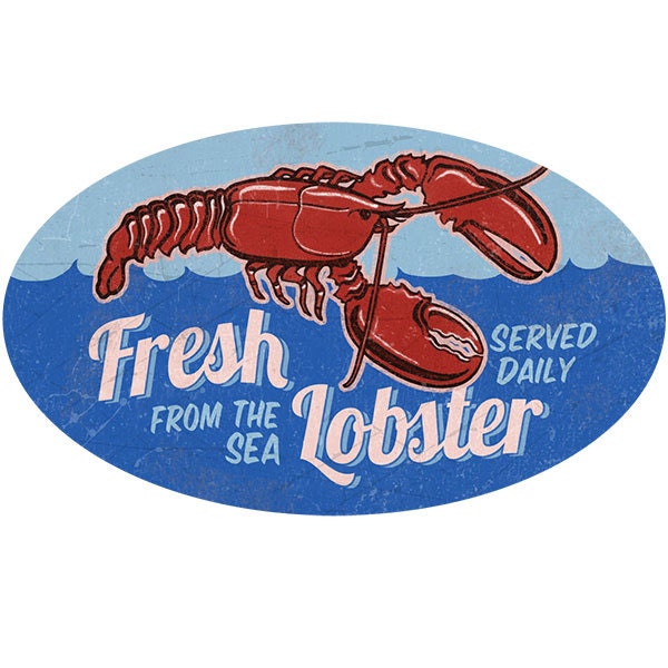 Lobster Fresh Seafood Daily Floor Decal