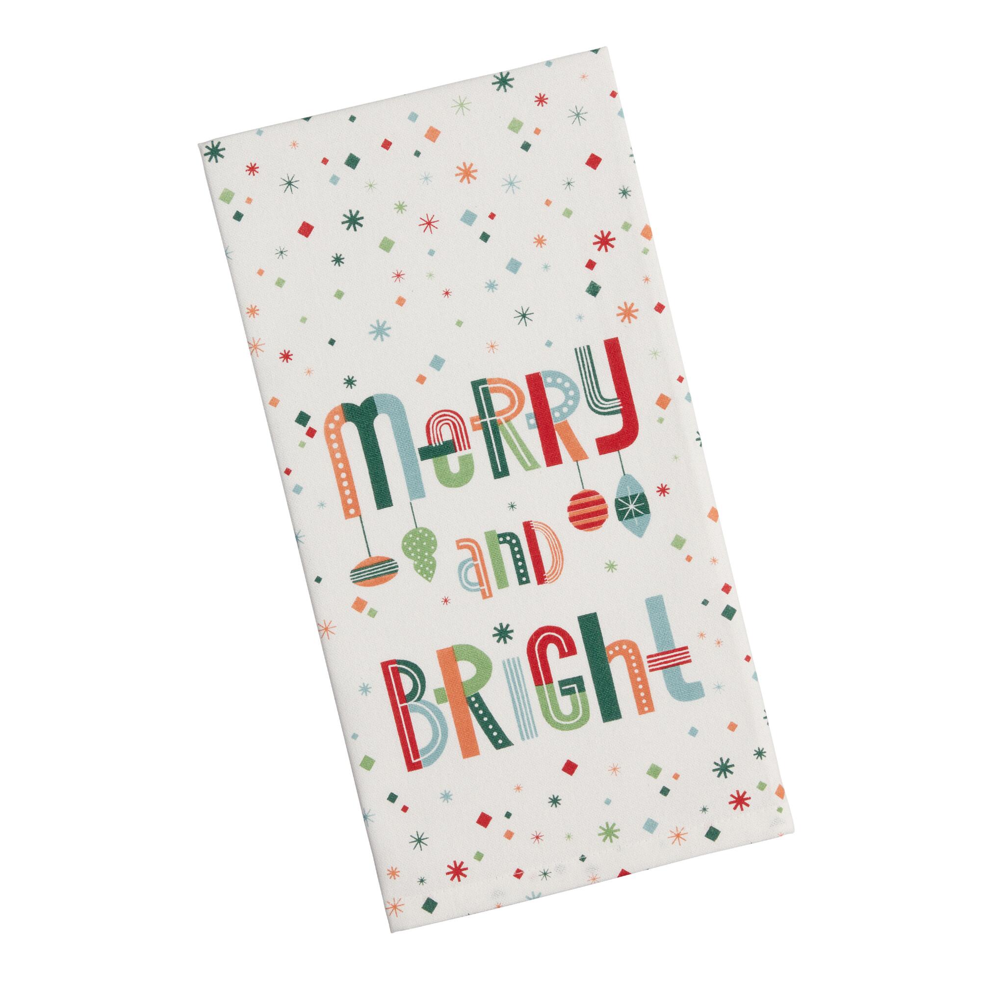 Merry and Bright Dots Kitchen Towel - Cotton by World Market