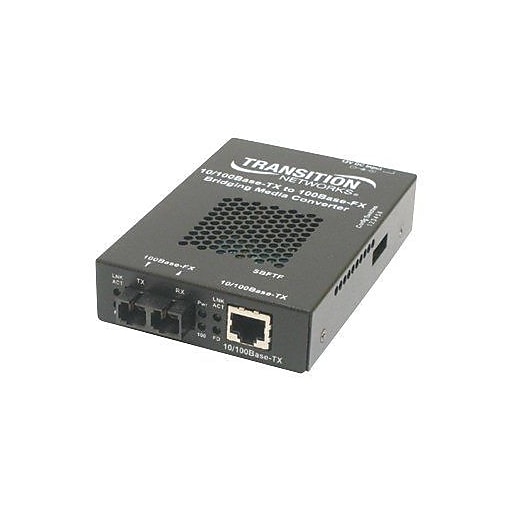 Transition Networks SBFTF1013-105 2 Port RJ45 to SC Stand Alone Fast Ethernet Media/Rate Converter