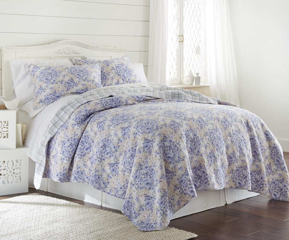 Amrapur Overseas Girona floral Multi Multi Reversible Full/Queen Quilt (Blend with Polyester Fill) | 3CTNQLTG-GFL-FQ