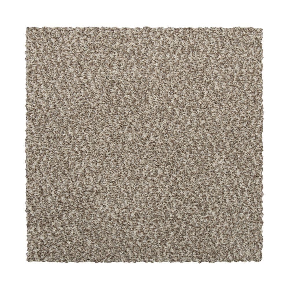 STAINMASTER Essentials Vibrant blend II Nomad Textured Carpet (Indoor) Polyester in Brown | STP33-12-L004