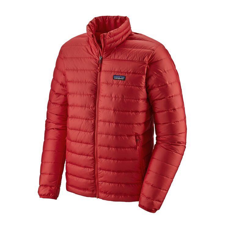 Patagonia Men's Down Sweater Jacket - Ethical down/Recycled polyester, Fire / S