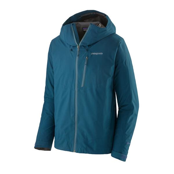 Patagonia Men's Calcite Shell Jacket - Gore-Tex - 100% Recycled Polyester, Crater Blue w/Abalone Blue / S