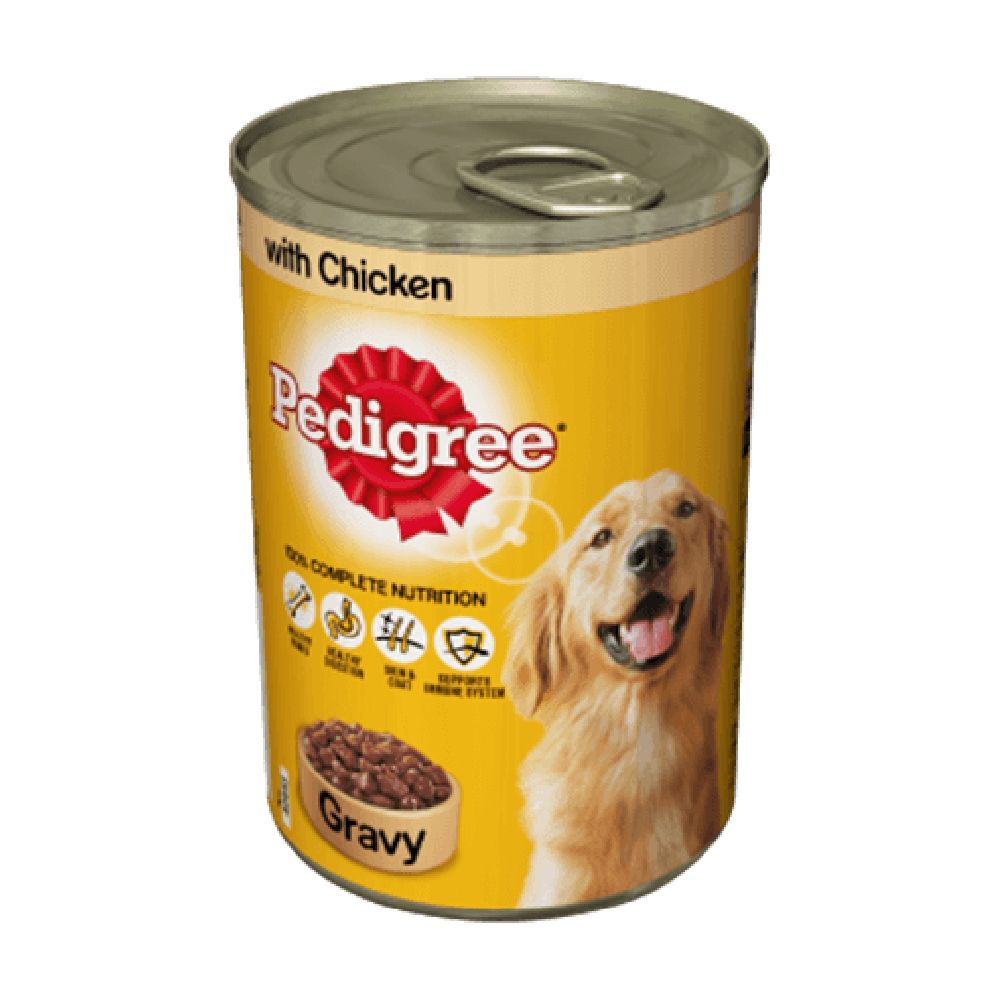 Pedigree Tin with Chicken in Gravy - Saver Pack: 24 x 400g
