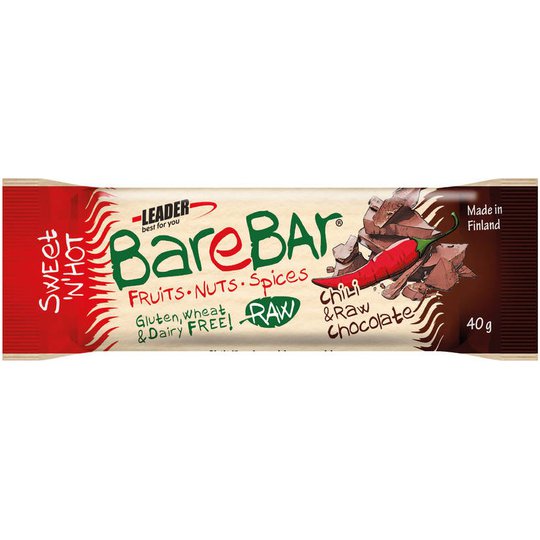 Barebar 40g Chili&Raw Cocoa - 67% alennus
