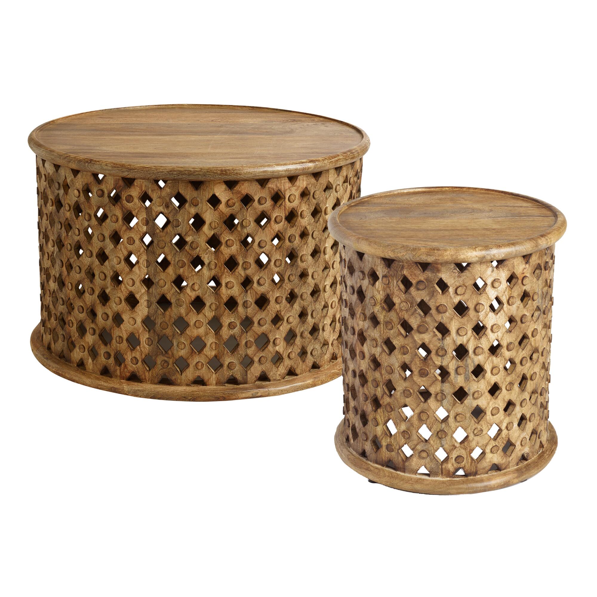 Lattice Carved Wood Furniture Collection by World Market