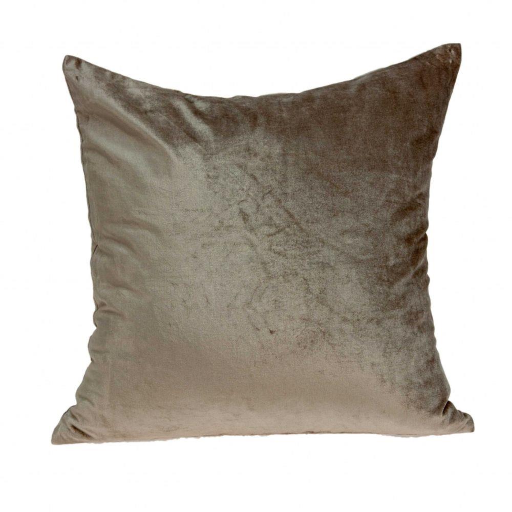 HomeRoots Jordan Taupe Standard Cotton Viscose Blend Pillow Case in Gray | 333998