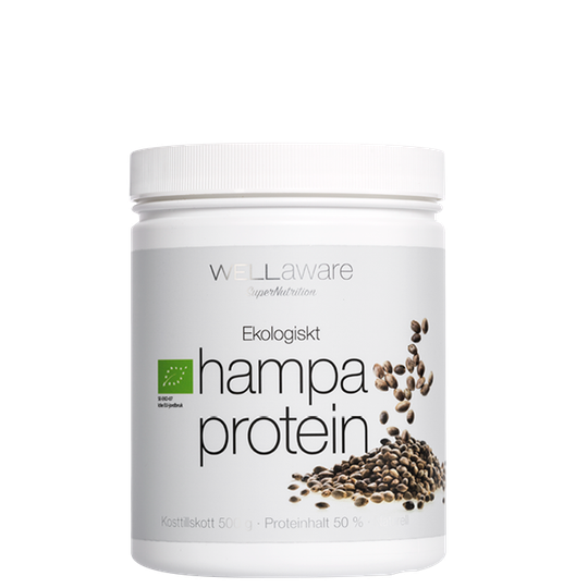 Wellaware Ekologiskt Hampaprotein, 500 g
