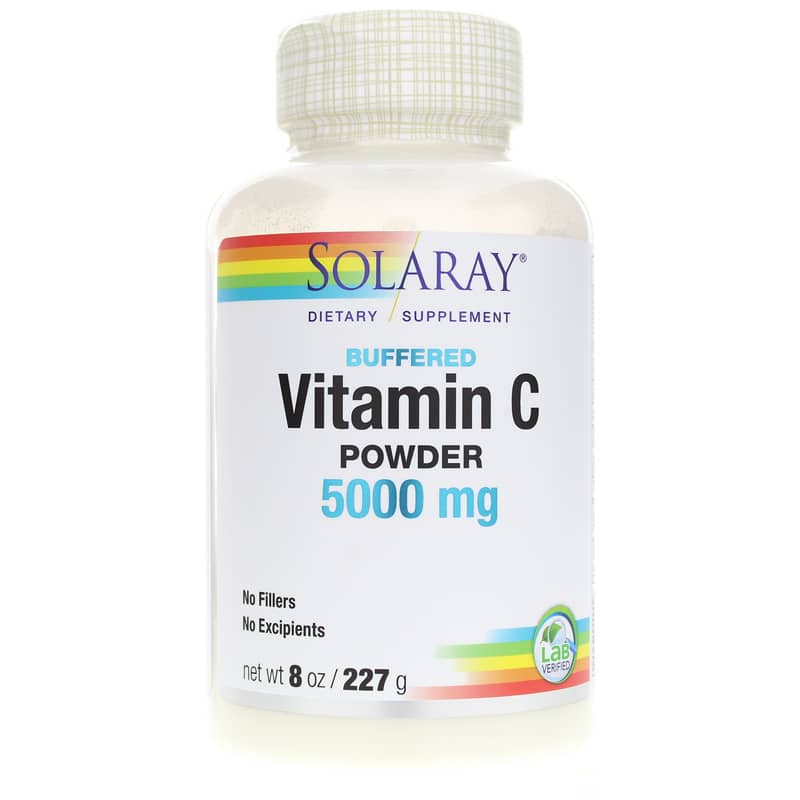 Solaray Vitamin C Powder 5000 Mg, Buffered 8 Oz