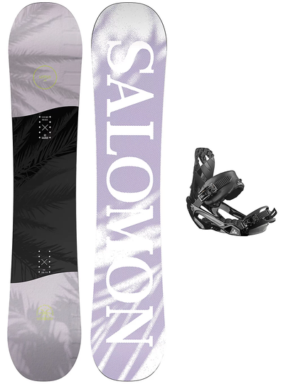 Osta Salomon Lotus Ltd 142 + Rhythm S Snowboard Set harmaa netistä