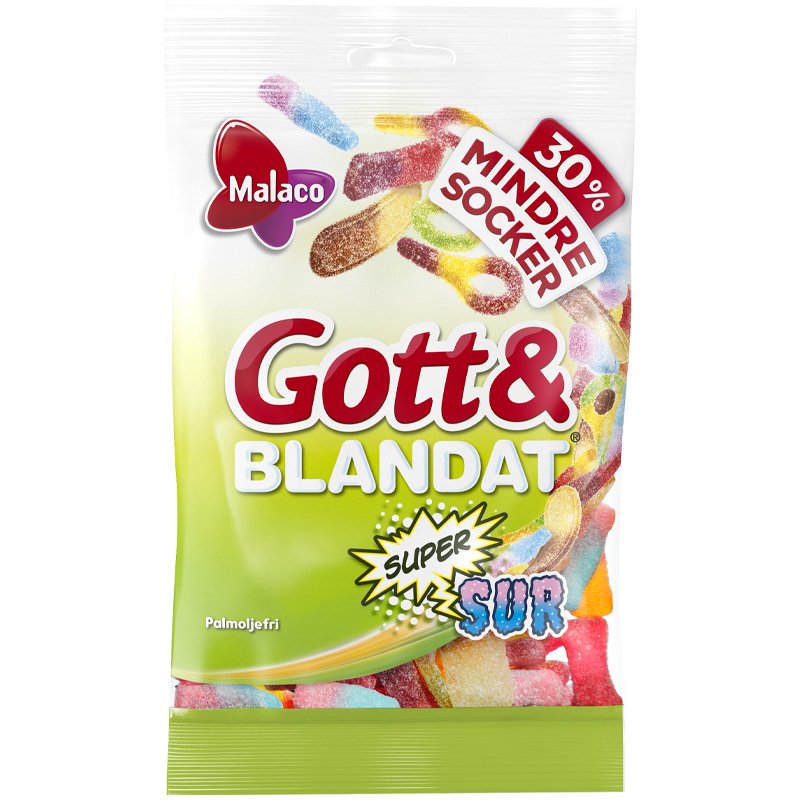 Gott & Blandat Supersur Mindre Socker - 29% rabatt