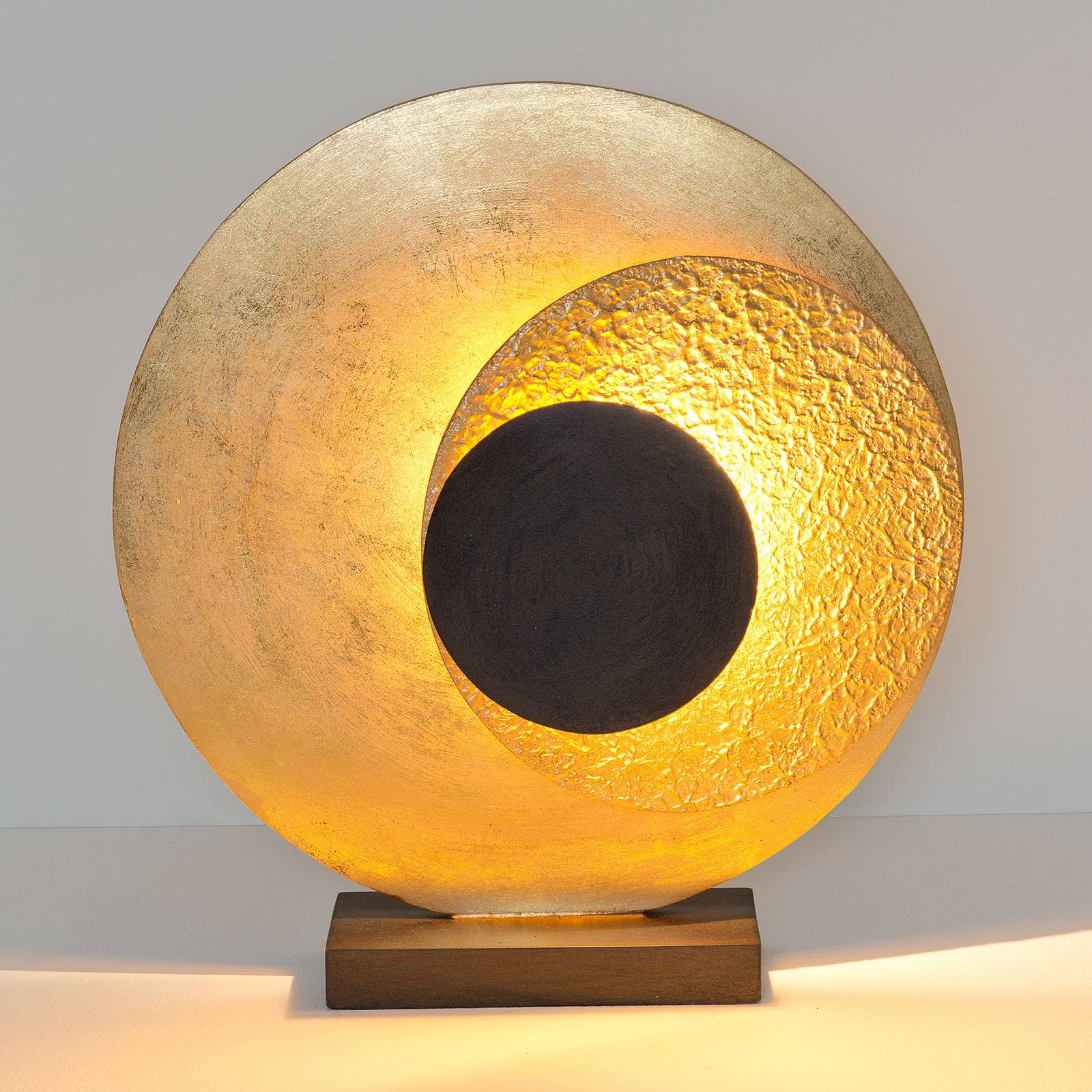 LED-pöytälamppu La Bocca, K 43 cm, kulta-ruskea