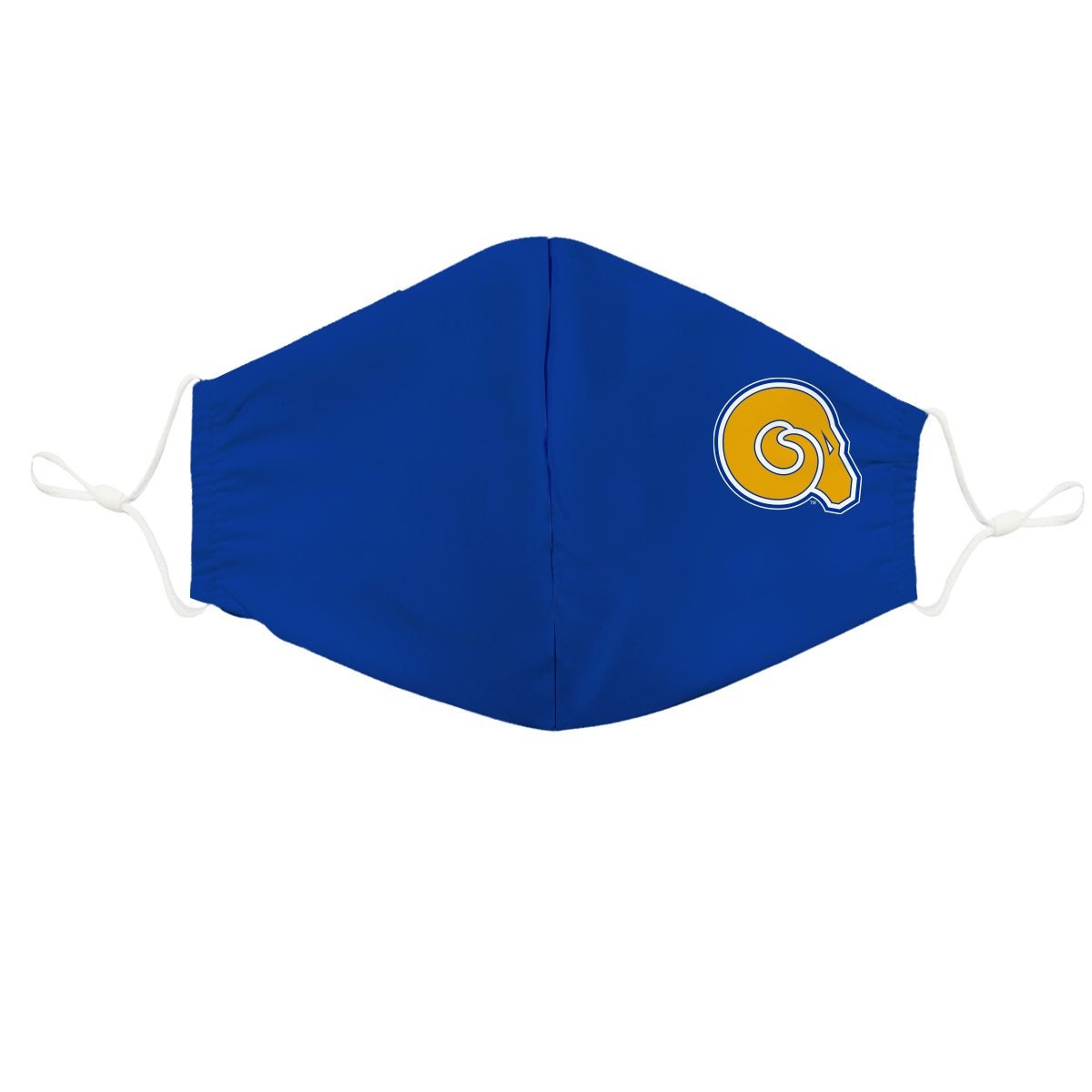 Albany State Rams Face Mask Solid Blue Asu